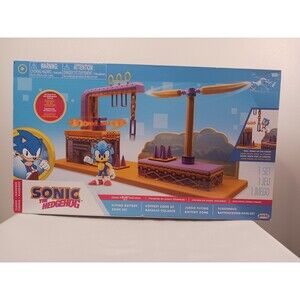Sonic The Hedgehog Flying Battery Zone Interactive Playset w/ Figure 2022 New